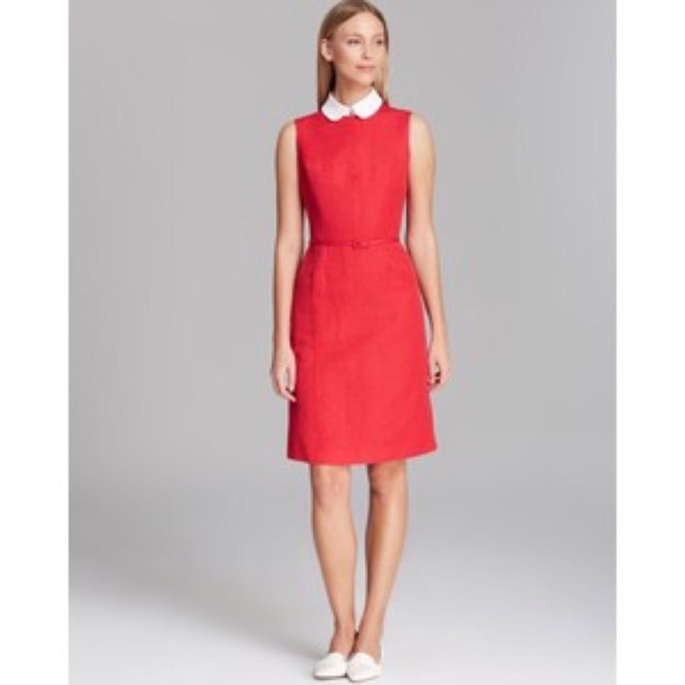 Tory Burch Red Dress with removable white collar